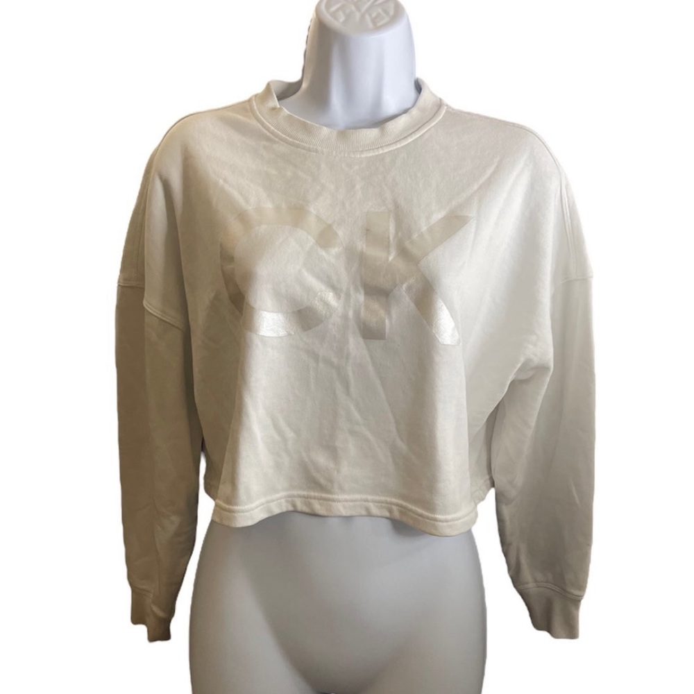 Calvin Klein Cropped Crewneck Sweater